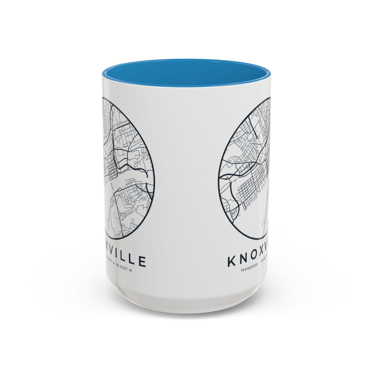 Knoxville Street Map Accent Mug