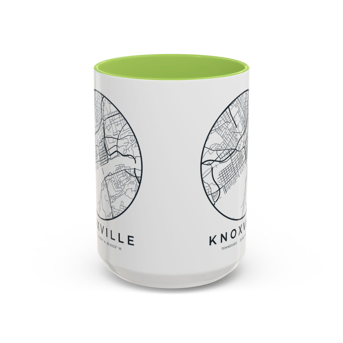 Knoxville Street Map Accent Mug