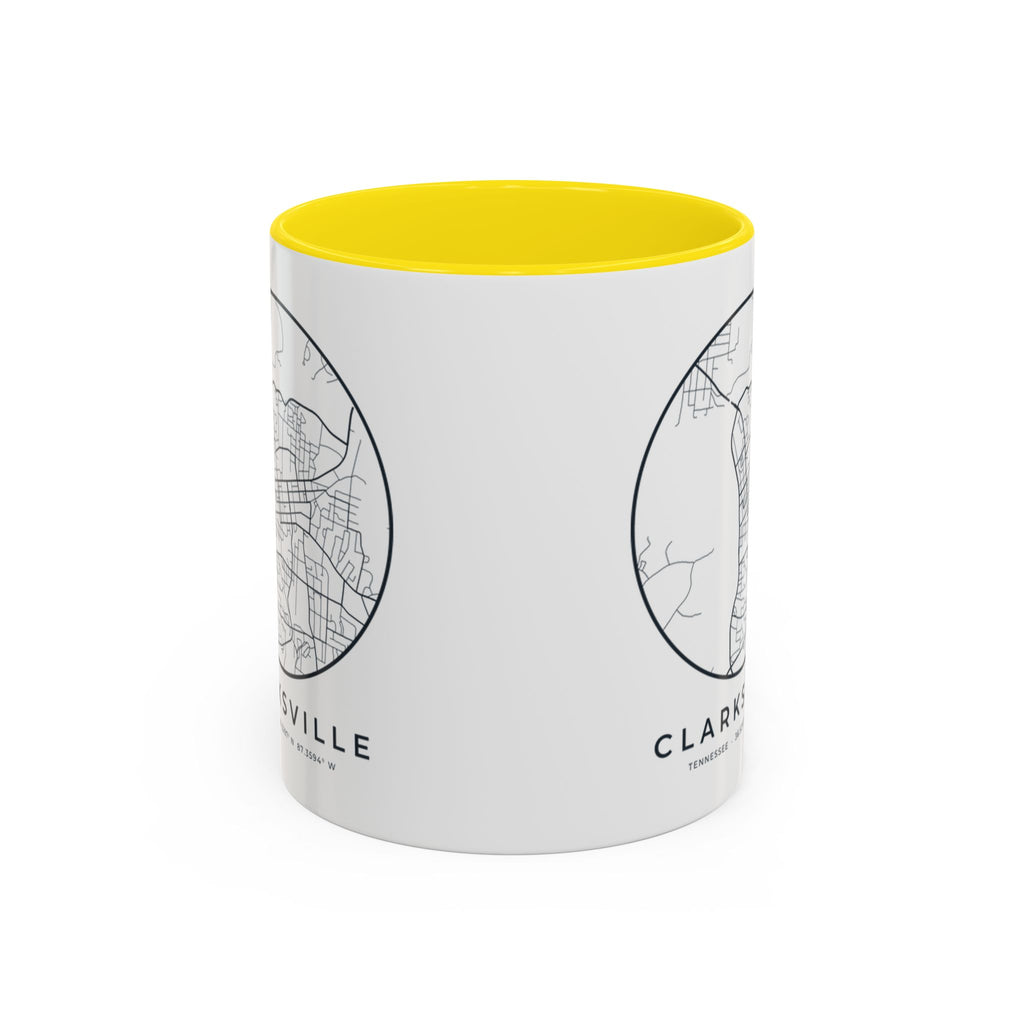 Clarksville Street Map Accent Mug