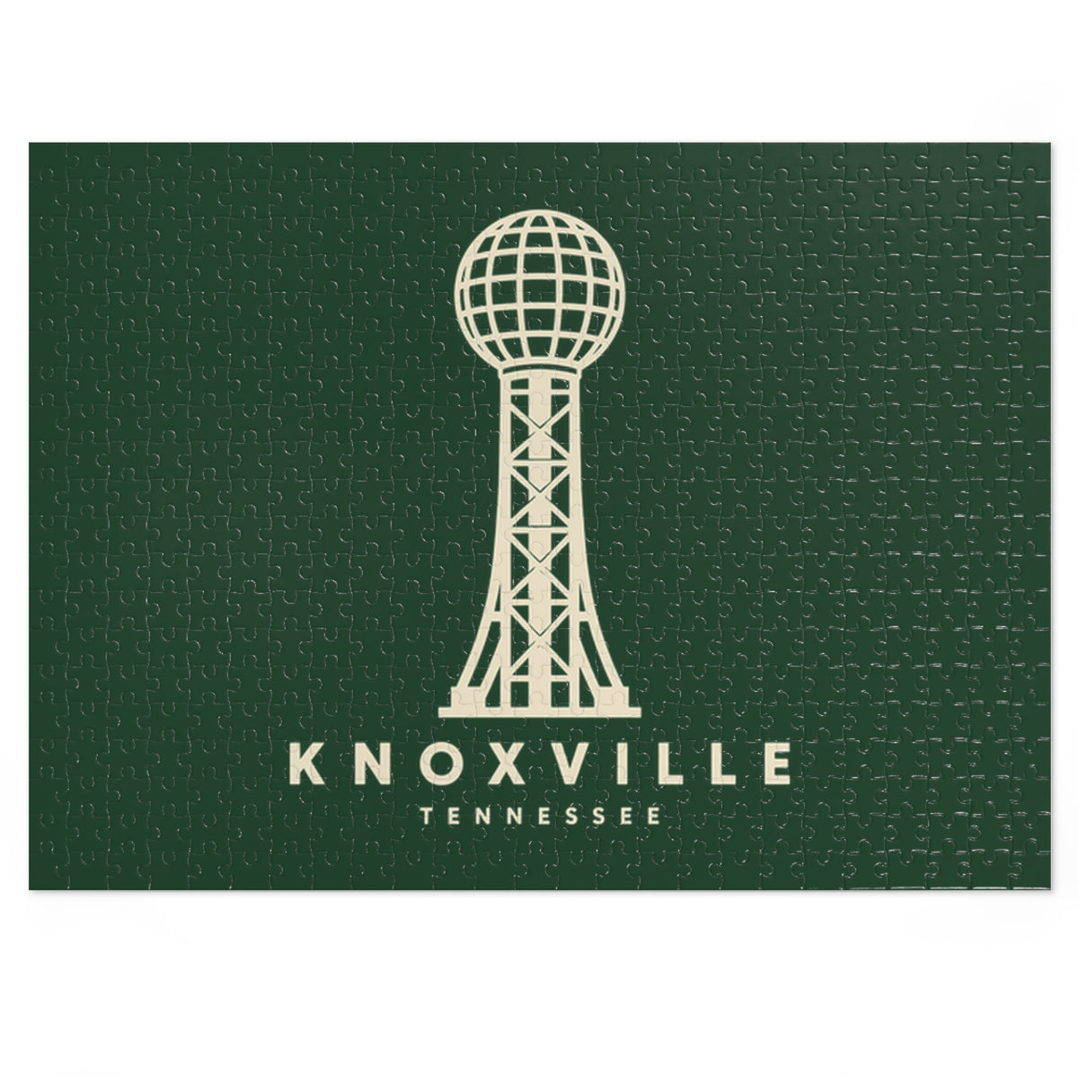 Knoxville Sunsphere Puzzle (Forest Green)