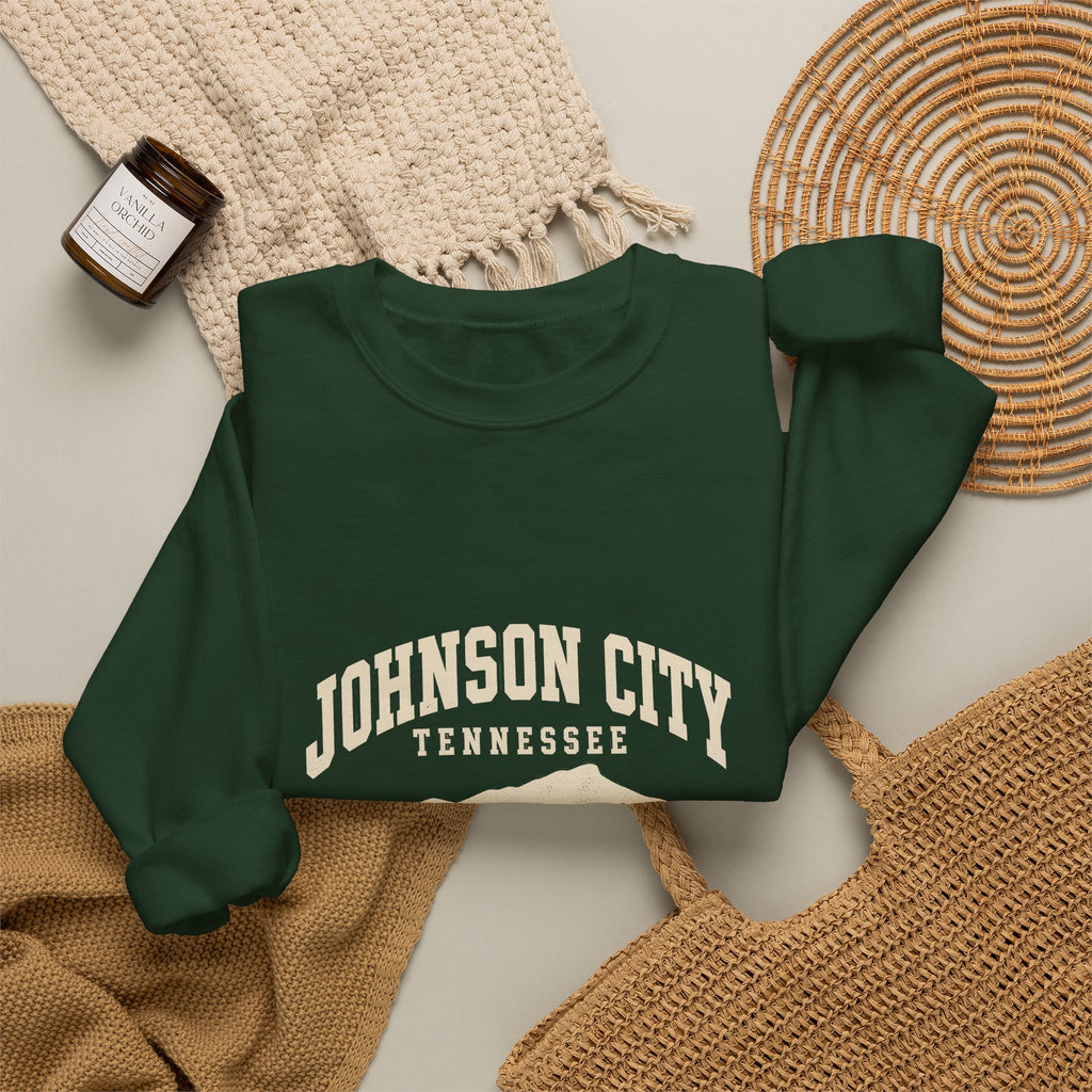 Johnson City Vintage Varsity Crewneck Sweatshirt
