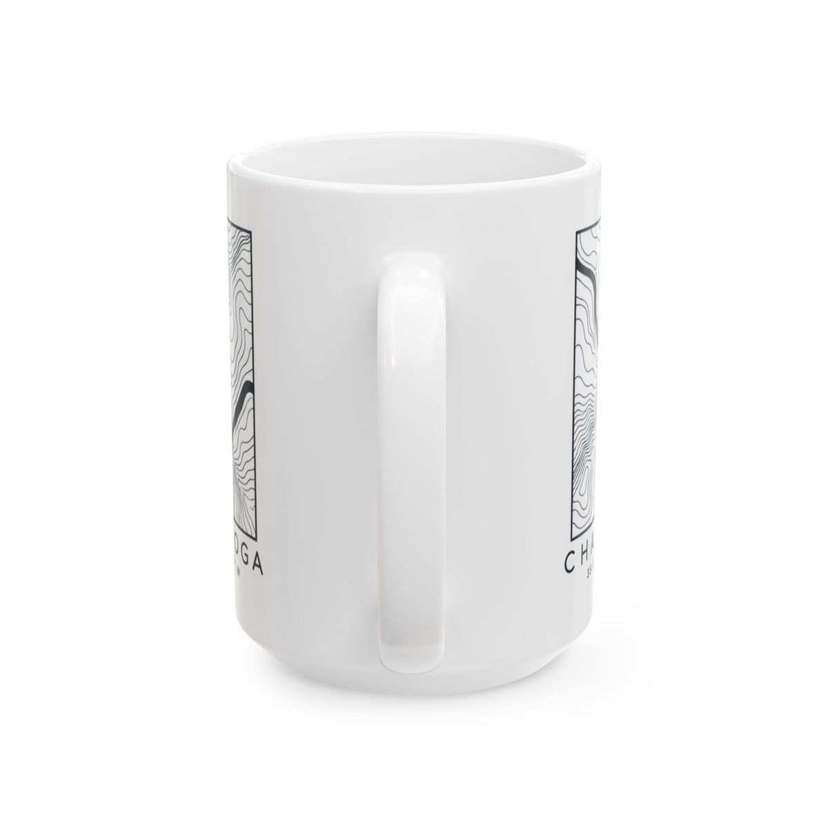 Chattanooga Topo Map Mug