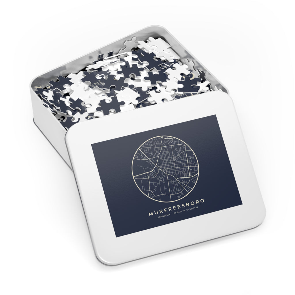 Murfreesboro Street Map Puzzle (Navy)