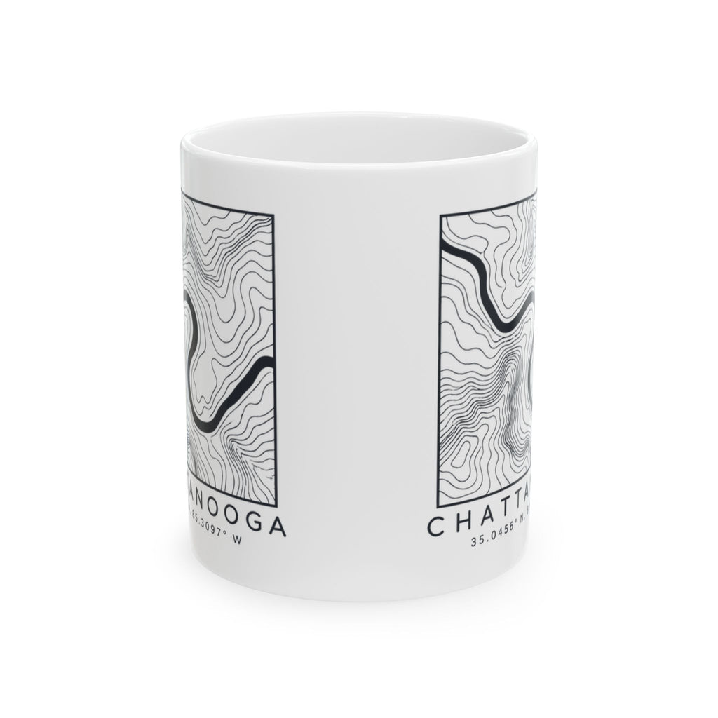 Chattanooga Topo Map Mug