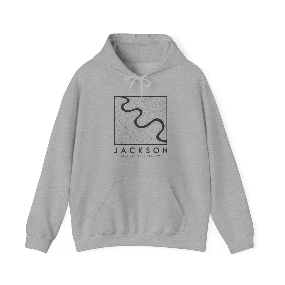 Jackson Topo Map Hoodie