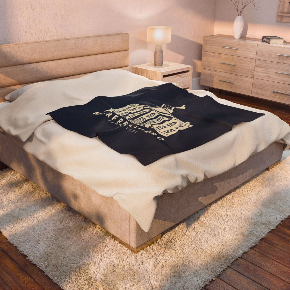 Murfreesboro Rutherford County Courthouse Blanket (Navy)