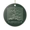Clarksville Ridgeline Ornament (Forest Green)