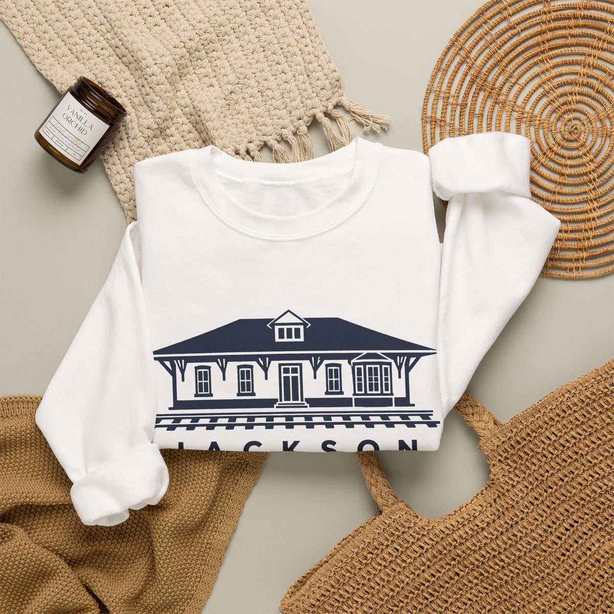 Jackson Train Depot Crewneck Sweatshirt