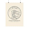 Chattanooga Street Map Poster