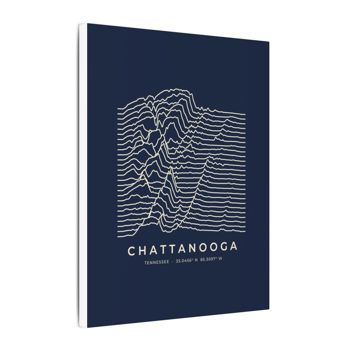 Chattanooga Ridgeline Canvas Print (Navy)