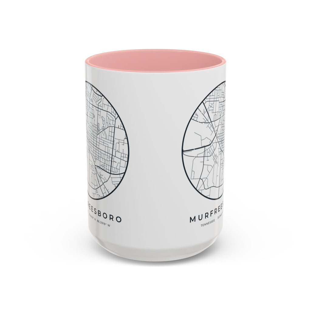 Murfreesboro Street Map Accent Mug