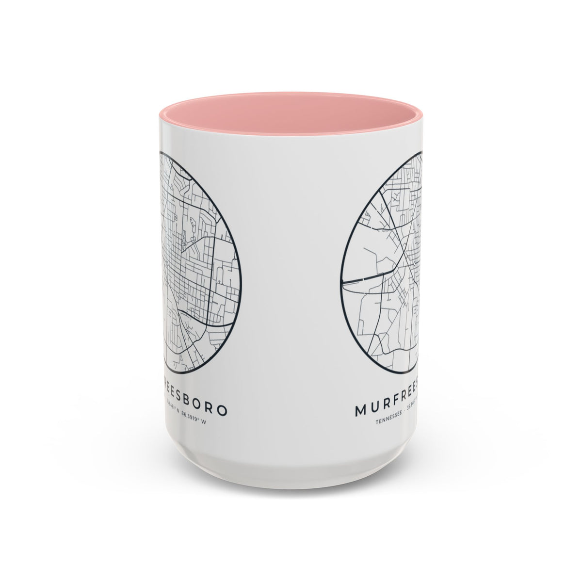 Murfreesboro Street Map Accent Mug