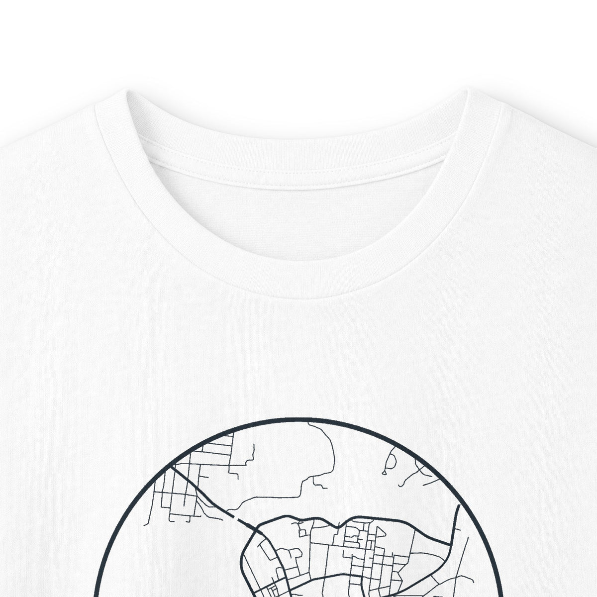 Clarksville Street Map Long Sleeve T-Shirt