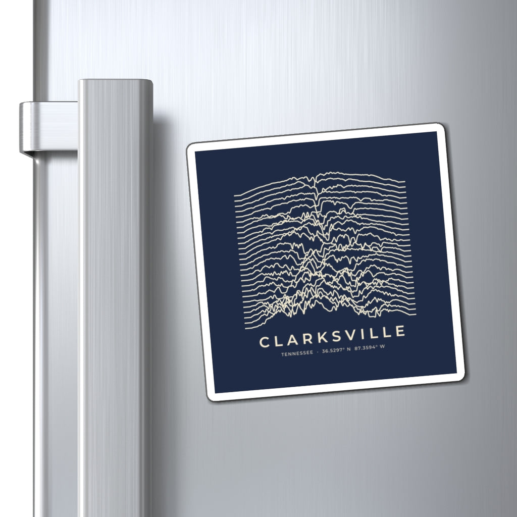 Clarksville Ridgeline Magnet (Navy)