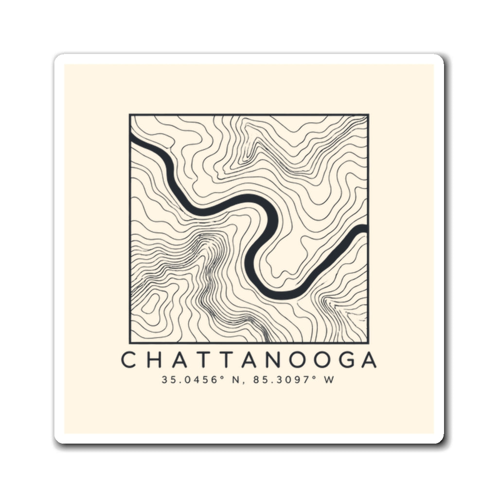 Chattanooga Topo Map Magnet