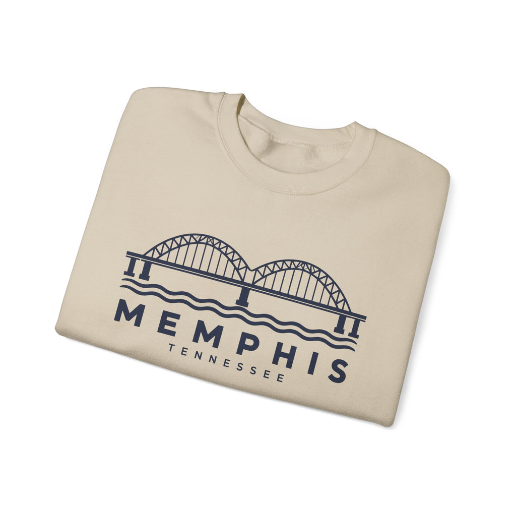 Memphis Hernando de Soto Bridge Crewneck Sweatshirt