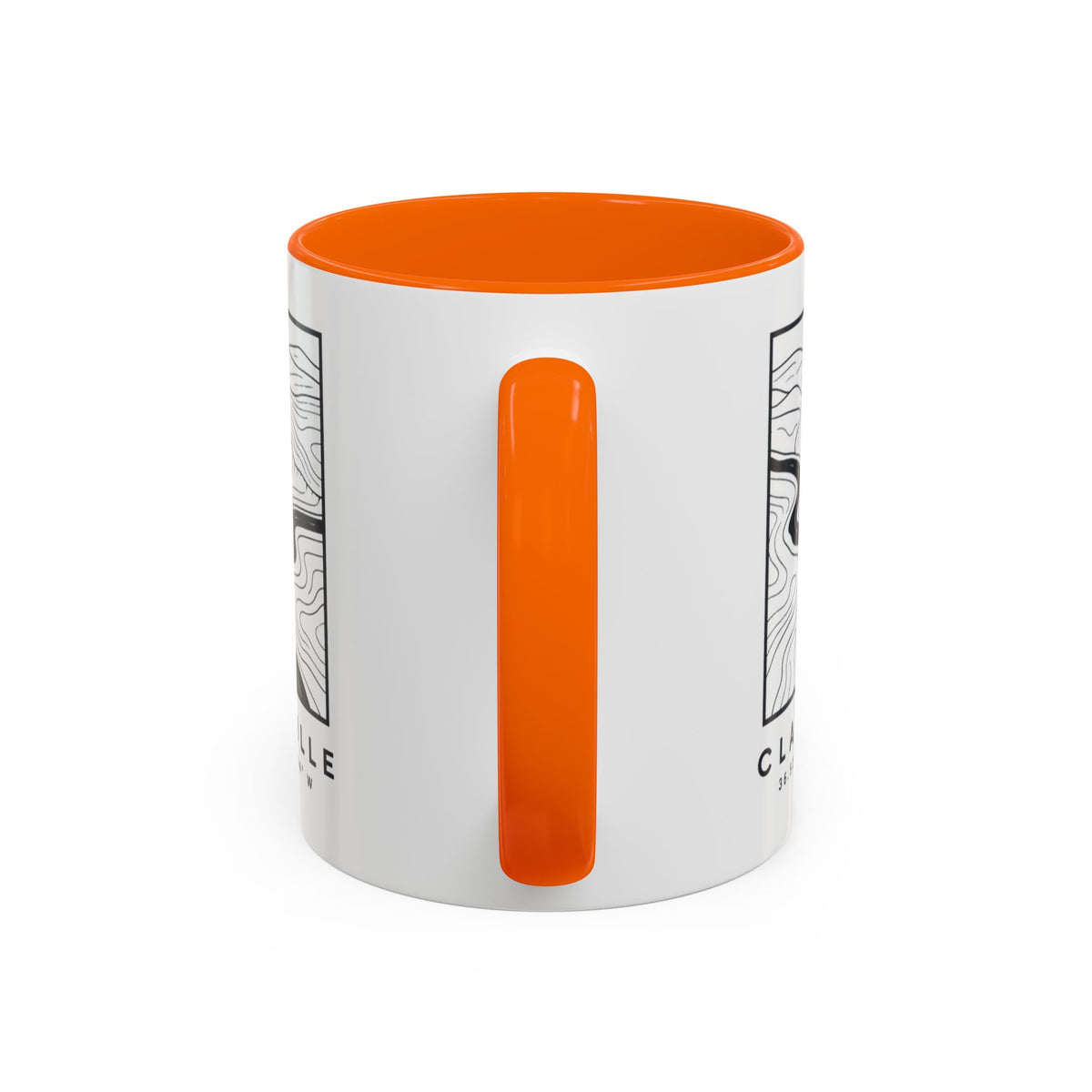 Clarksville Topo Map Accent Mug