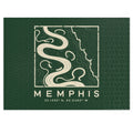 Memphis Topo Map Puzzle (Forest Green)