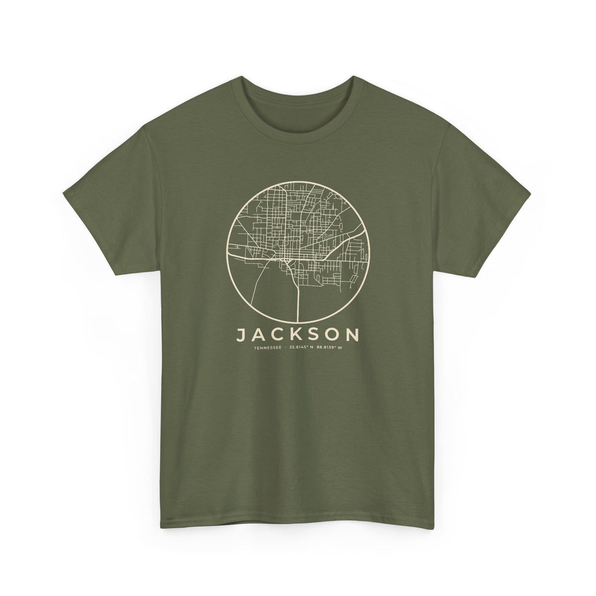 Jackson Street Map T-Shirt