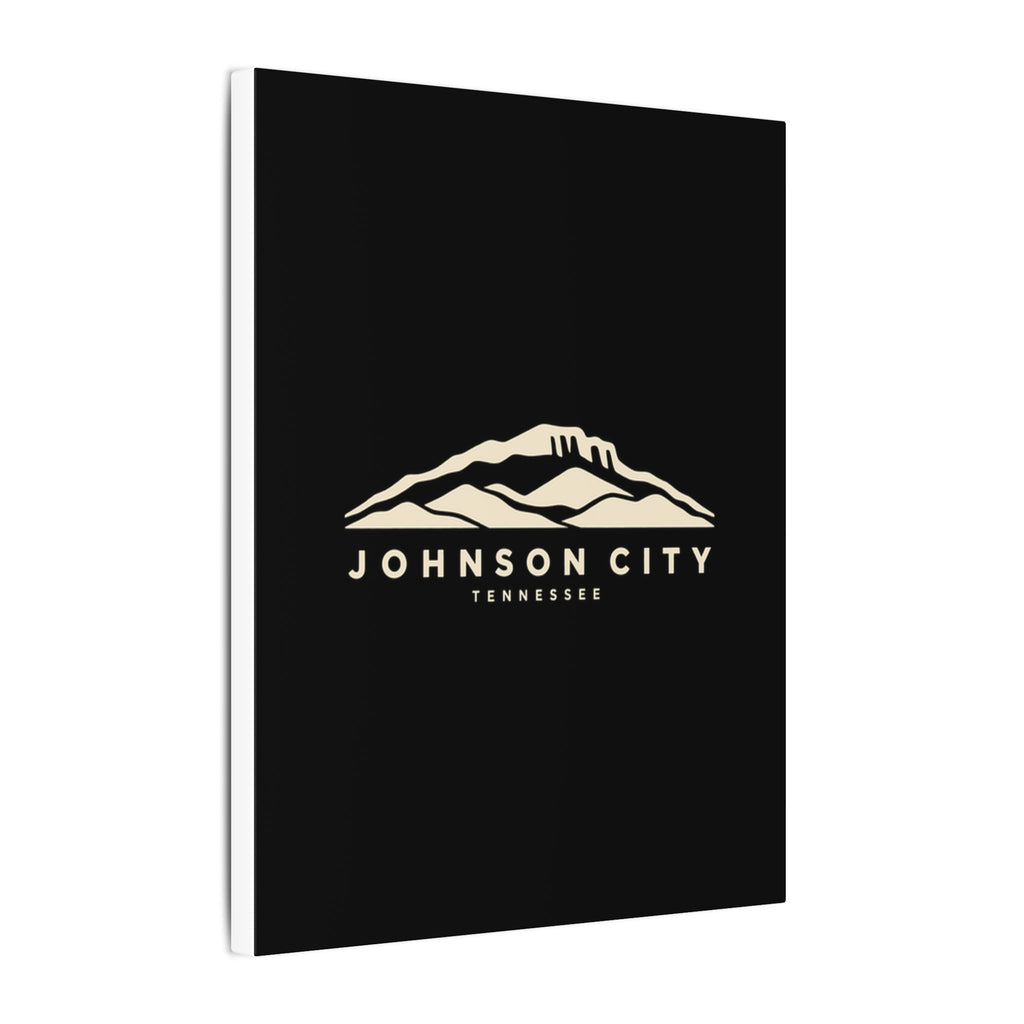 Johnson City Buffalo Mountain Canvas Print (Black)