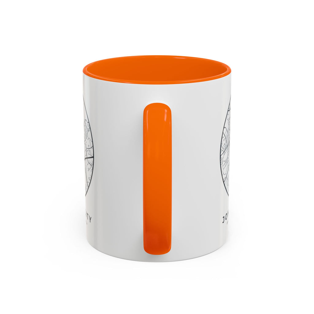 Johnson City Street Map Accent Mug