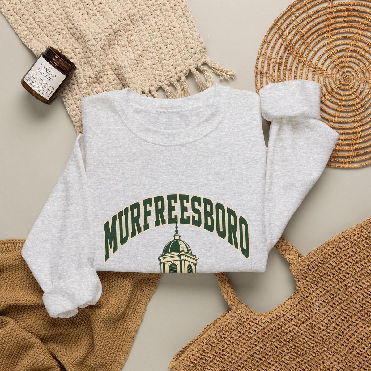 Murfreesboro Vintage Varsity Crewneck Sweatshirt