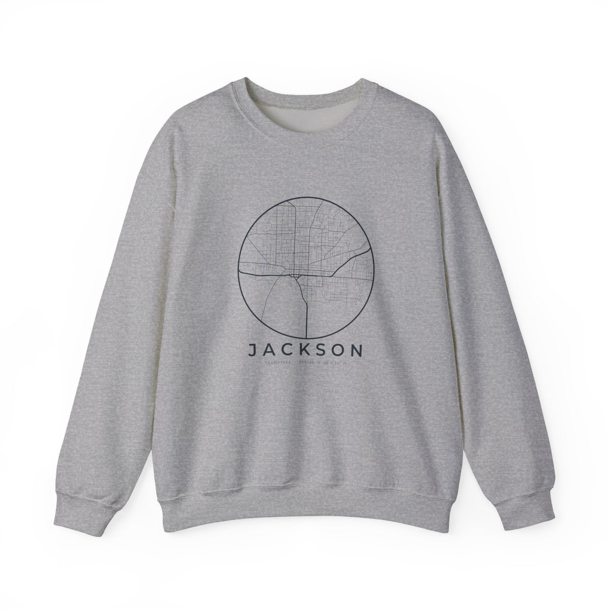 Jackson Street Map Crewneck Sweatshirt