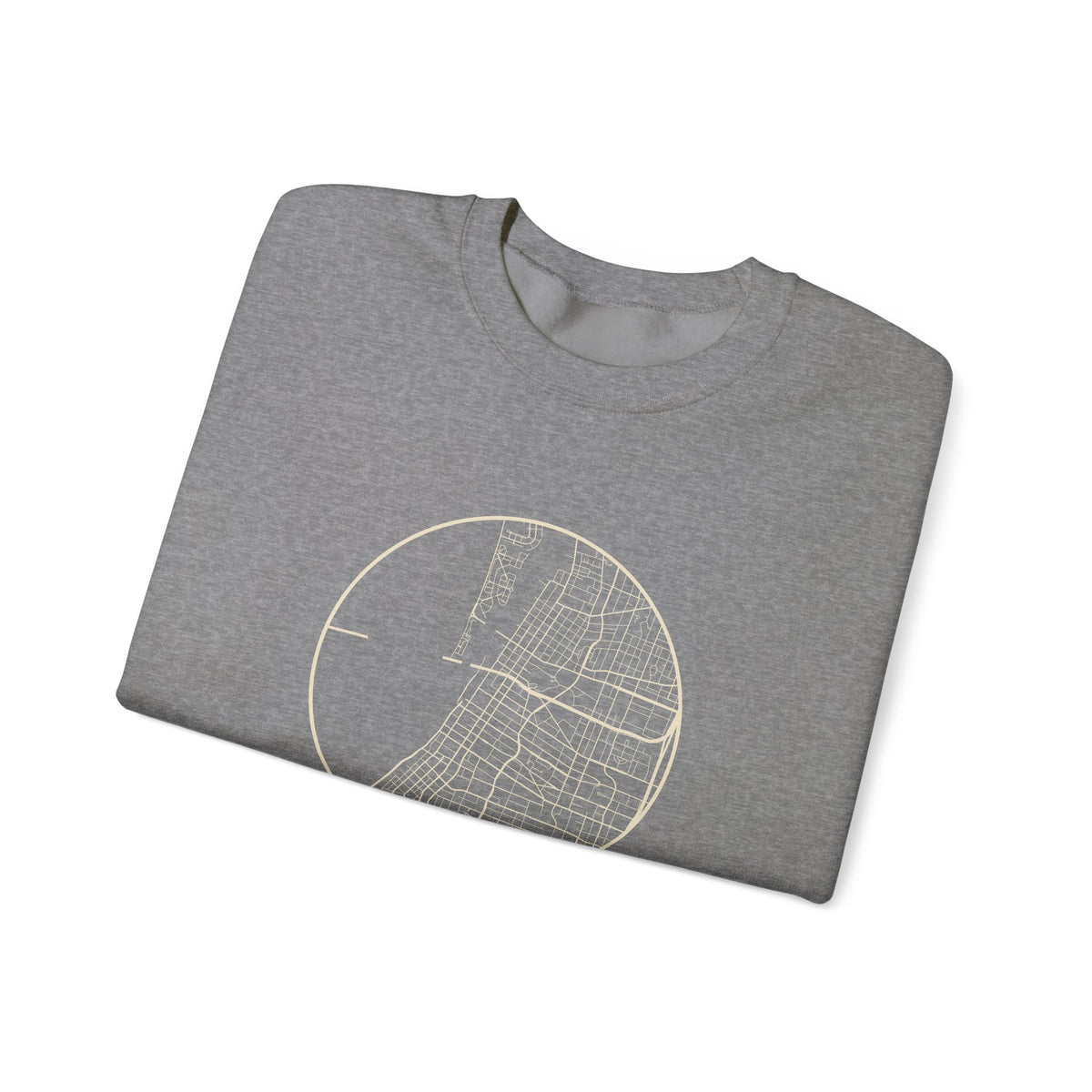 Memphis Street Map Crewneck Sweatshirt