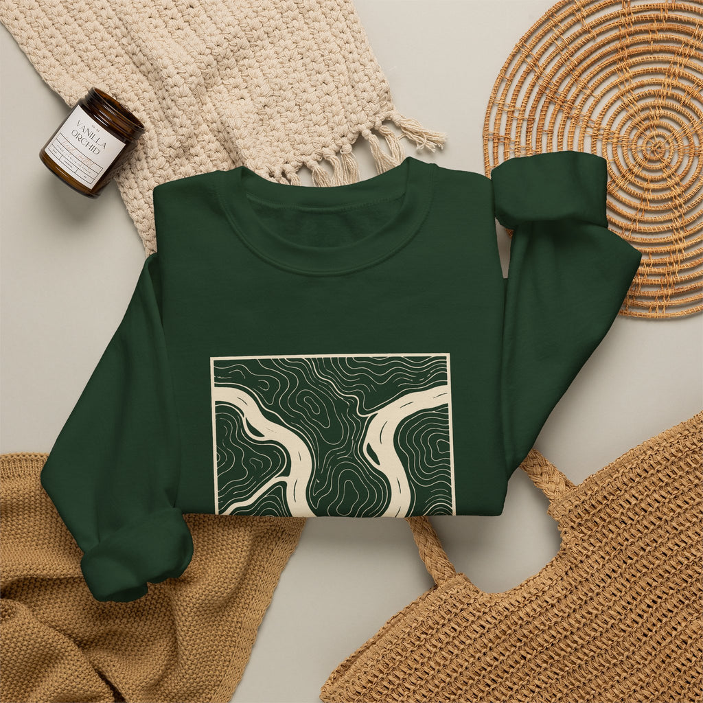 Knoxville Topo Map Crewneck Sweatshirt