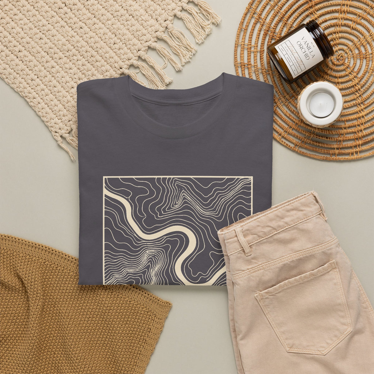 Chattanooga Topo Map T-Shirt