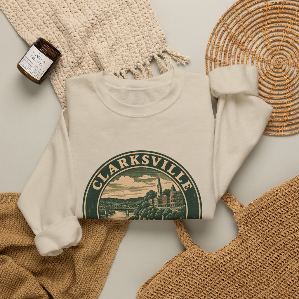 Clarksville Park Badge Crewneck Sweatshirt