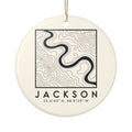 Jackson Topo Map Ornament