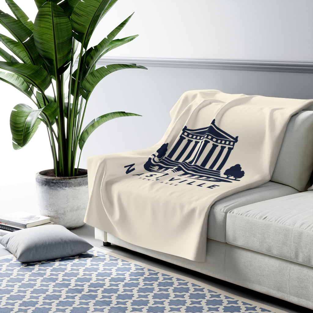 Nashville Parthenon Sherpa Blanket