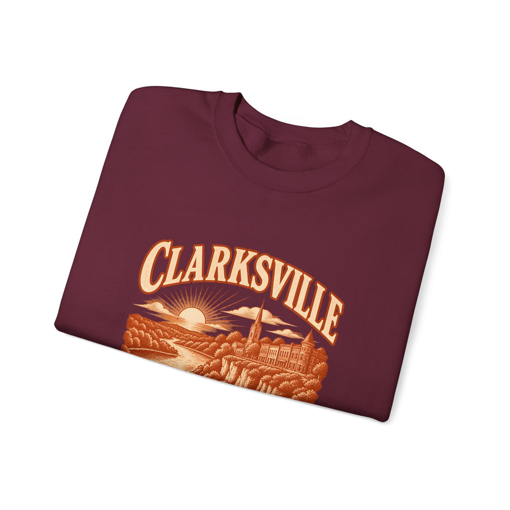 Clarksville Engraved Valley Crewneck Sweatshirt