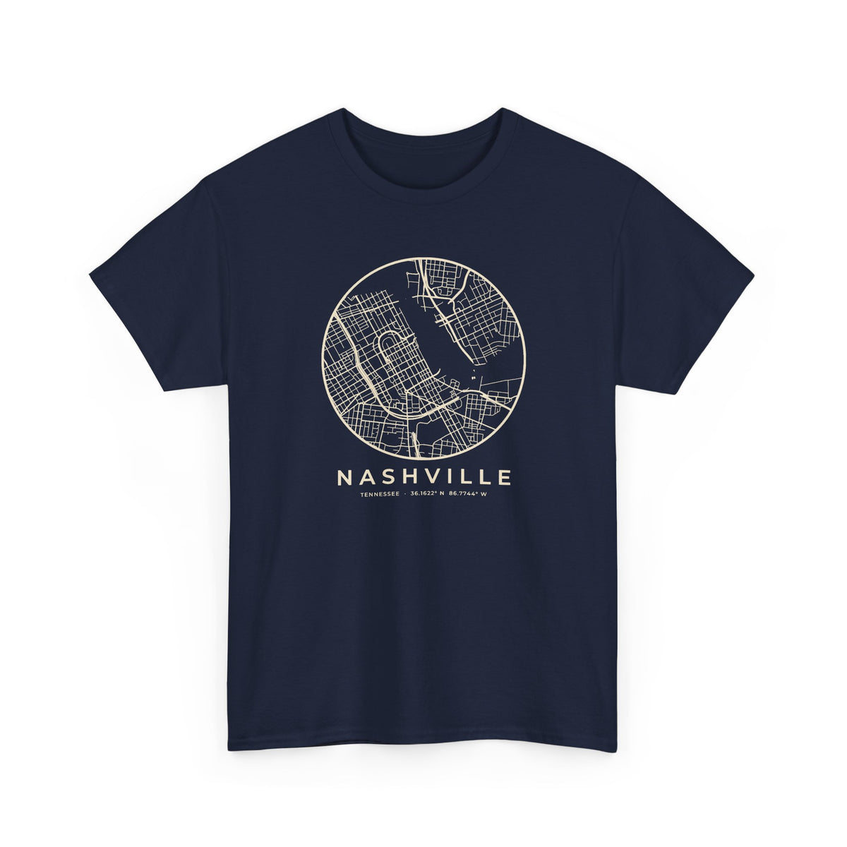 Nashville Street Map T-Shirt
