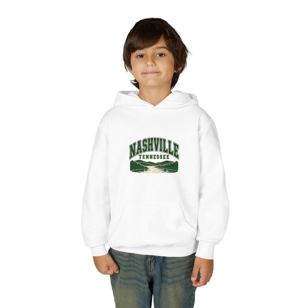 Nashville Vintage Varsity Kids Hoodie