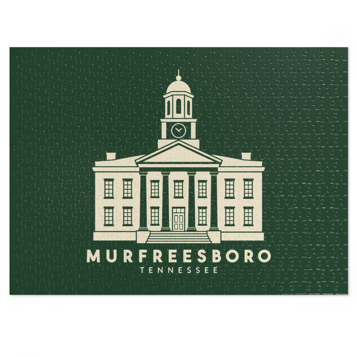 Murfreesboro Rutherford County Courthouse Puzzle (Forest Green)