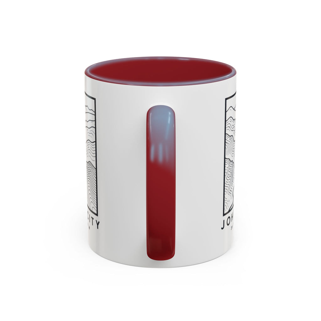 Johnson City Topo Map Accent Mug