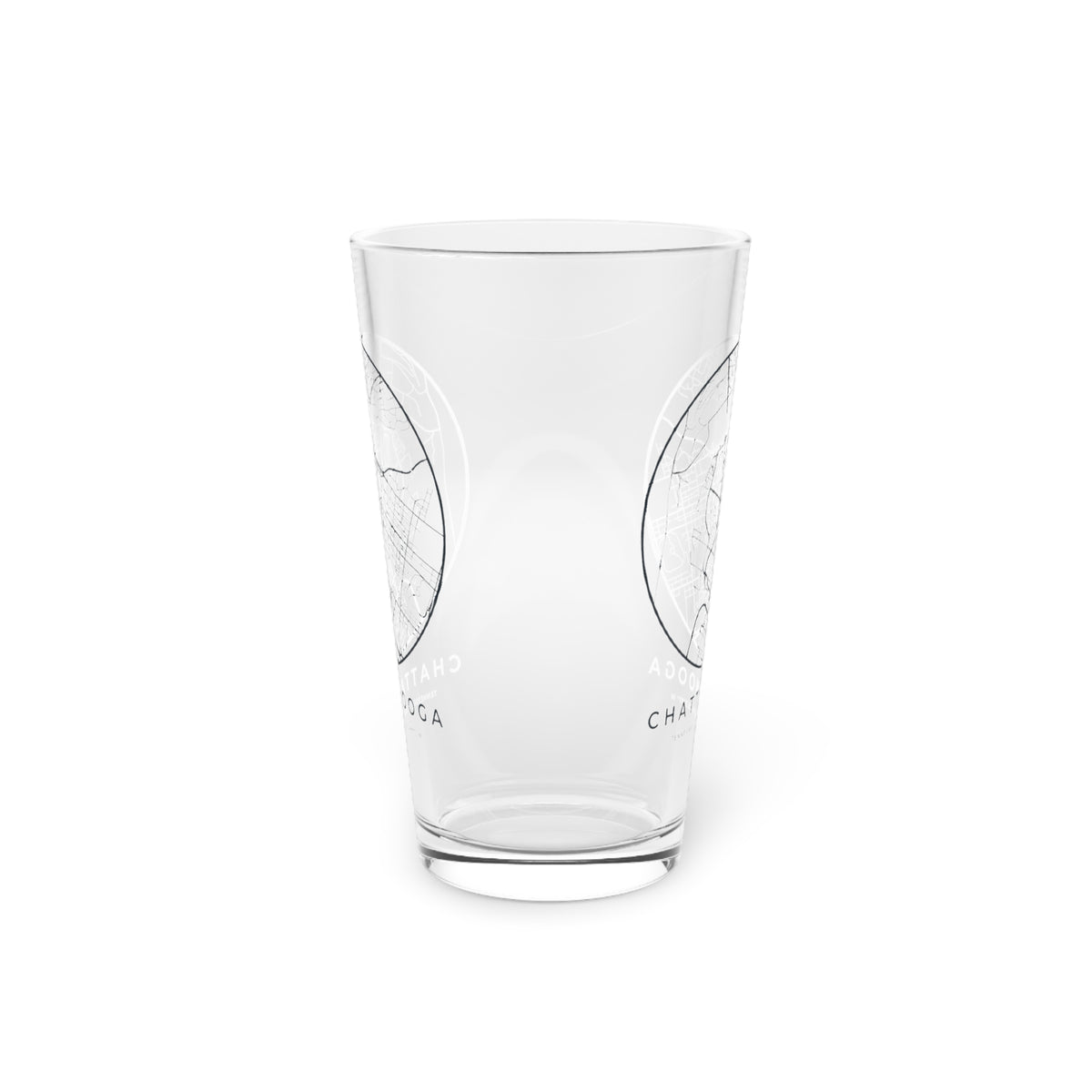 Chattanooga Street Map Pint Glass