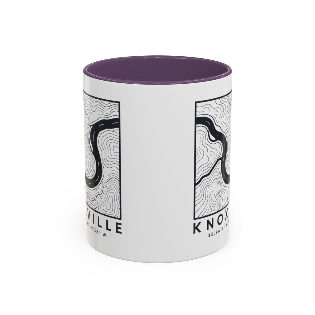 Knoxville Topo Map Accent Mug