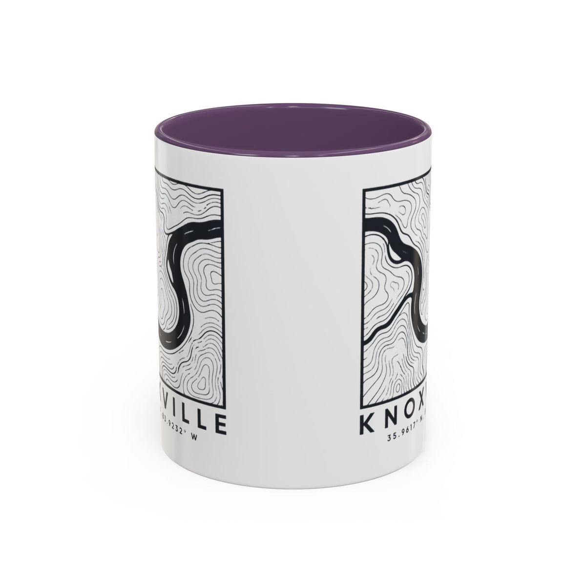 Knoxville Topo Map Accent Mug
