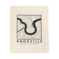 Knoxville Topo Map Blanket