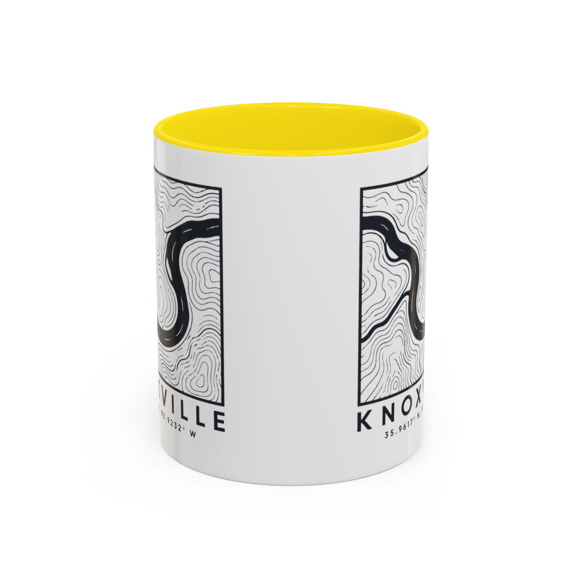 Knoxville Topo Map Accent Mug