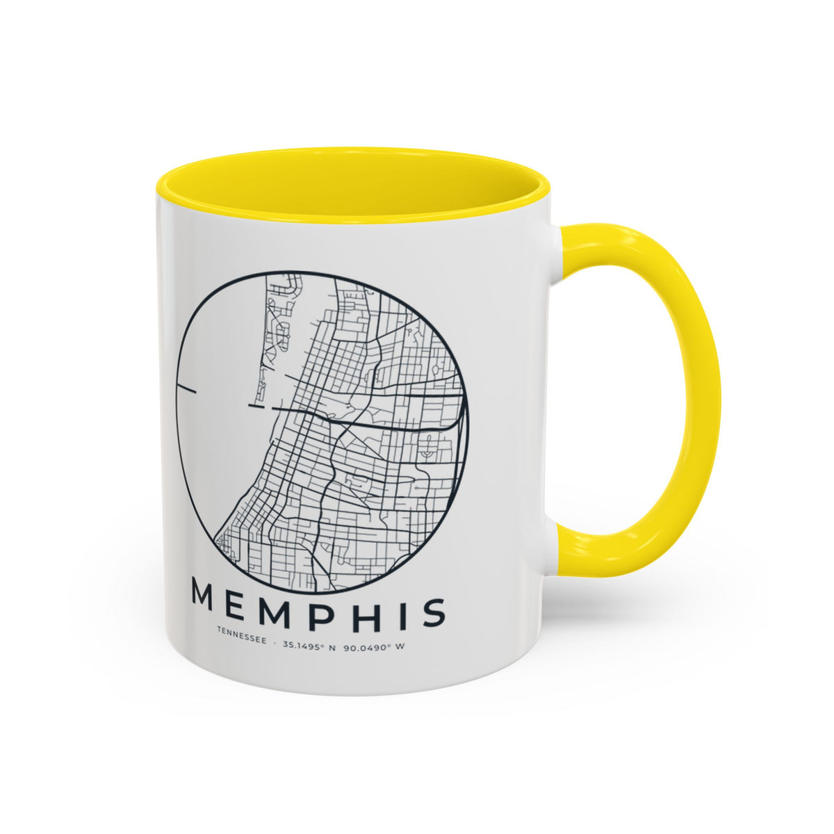Memphis Street Map Accent Mug