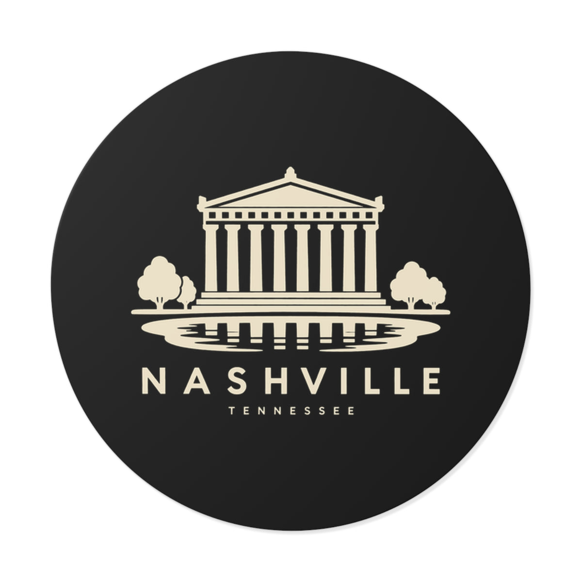 Nashville Parthenon Sticker (Black)