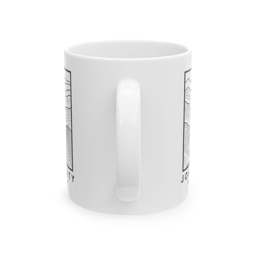 Johnson City Topo Map Mug