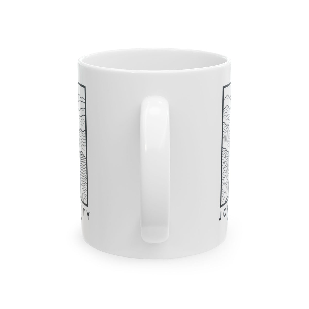 Johnson City Topo Map Mug