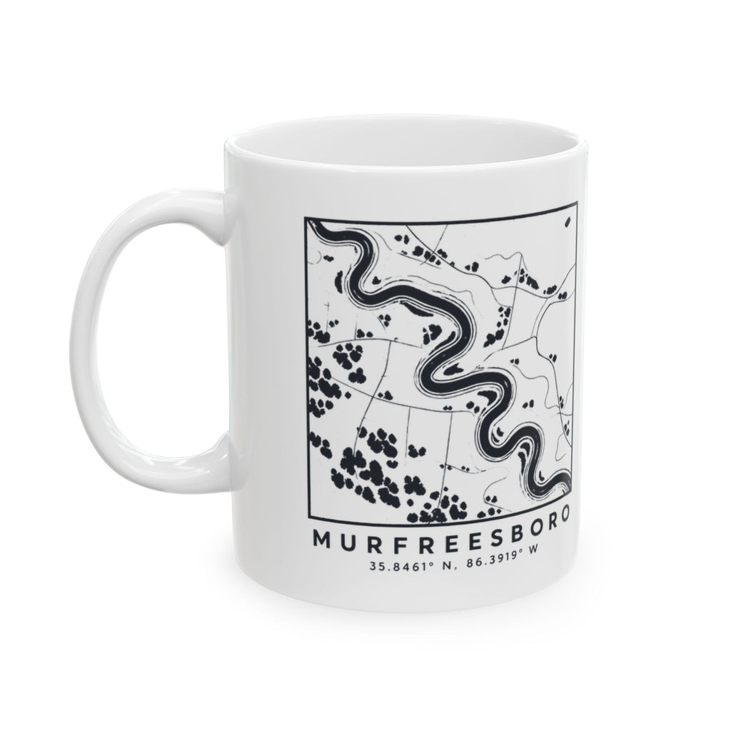 Murfreesboro Topo Map Mug