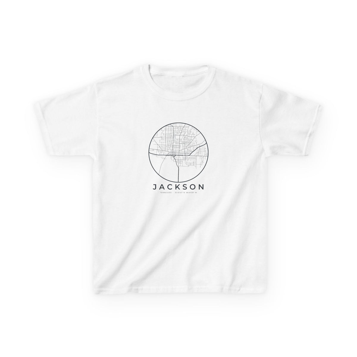 Jackson Street Map Kids T-Shirt