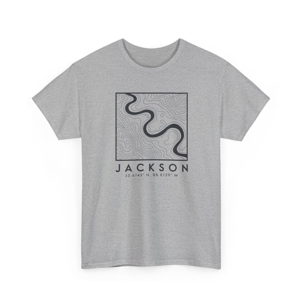 Jackson Topo Map T-Shirt
